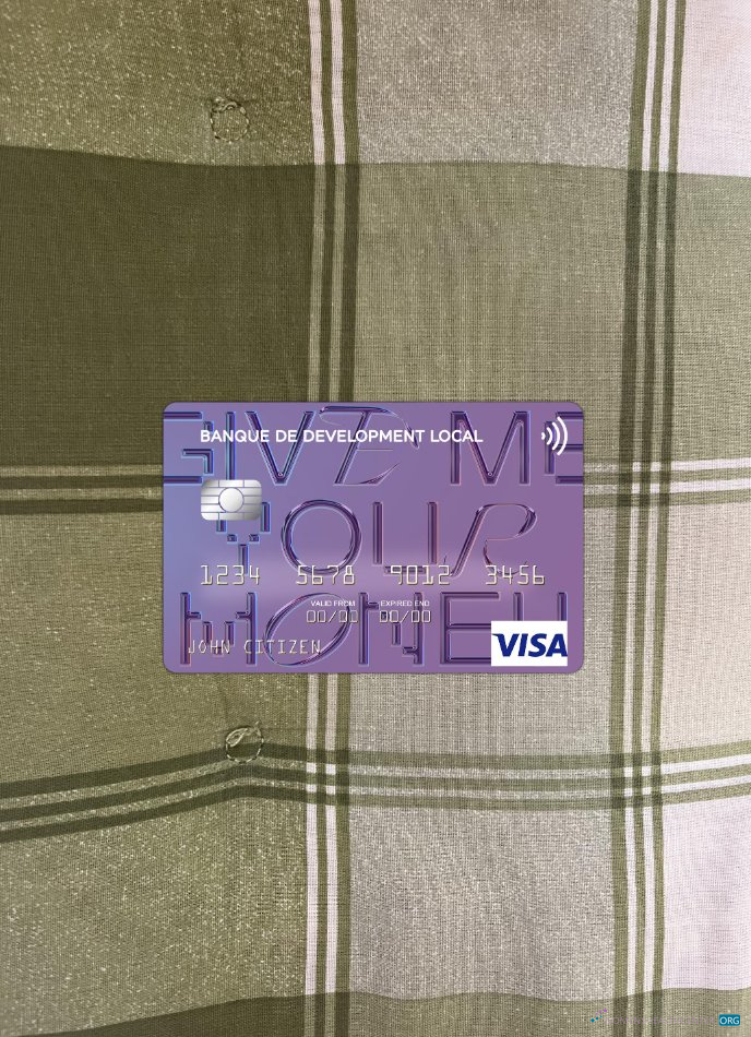 Download Algeria Banque de Développement Local visa card photolook front Photoshop template